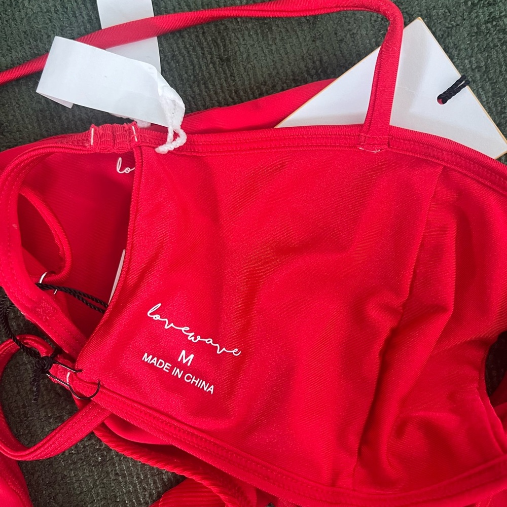 NWT RED BIKINI REVOLVE LOVE WAVE - Picture 5 of 5